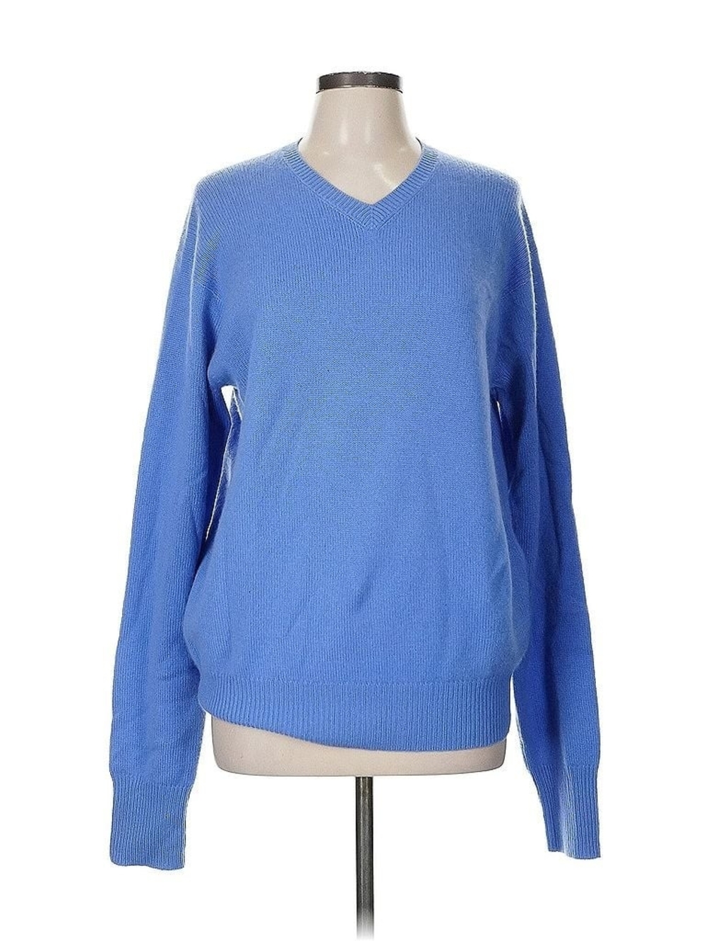 Ralph Lauren Men's V-Neck Cashmerr Sweater in Cornflower Blue